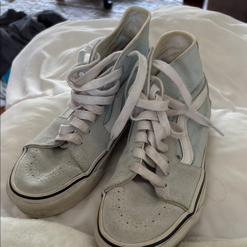 High-Top Sneakers with White Laces